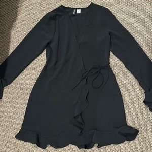 H&M black tie dress